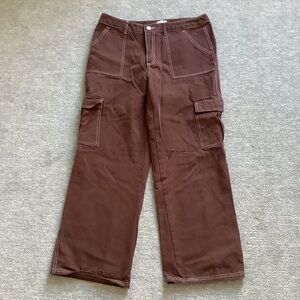 Full Tilt Chocolate Brown Cargo Pants Sz. L